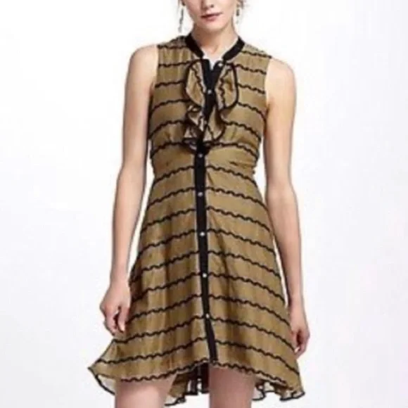 Anthropologie | Dresses | Anthropologie Postmark Olive Green Dress |  Poshmark